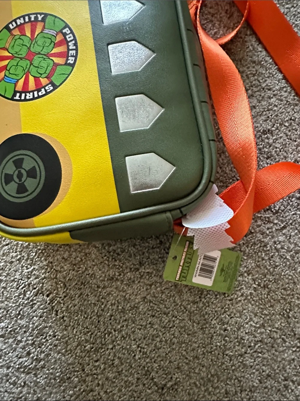Teenage Mutant Ninja Turtles Kids Orange and Yellow Crossbody Bag